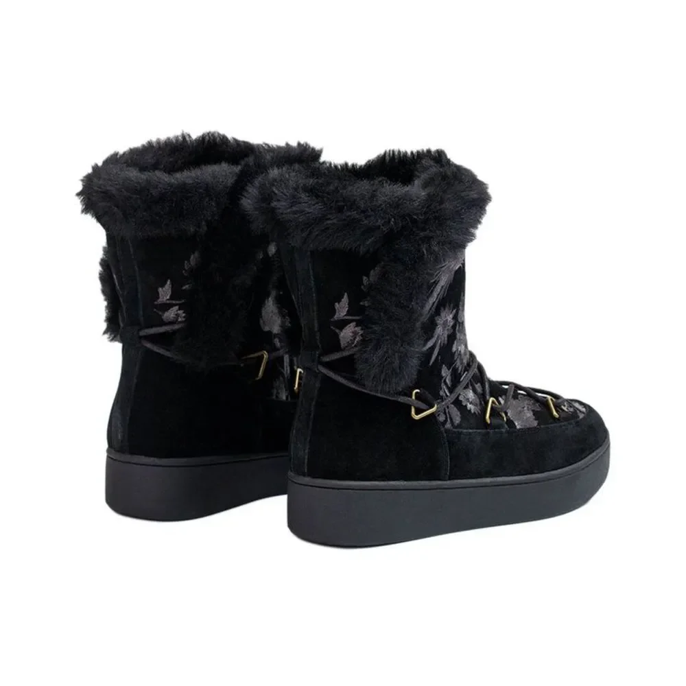 Johnny Was Freya Suede Moon Boot - Picture 2 of 3